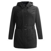 72%OFF 女性のドレスコート クリステン・ブレイクベルト付きソフトシェルレインジャケット（プラスサイズの女性用） Kristen Blake Belted Soft Shell Rain Jacket (For Plus Size Women)画像